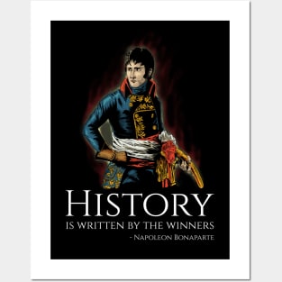 French Emperor Napoleon Bonaparte Quote On History Posters and Art